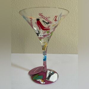 LOLITA new in box Love My Martini “Stiletto” martini glass.
